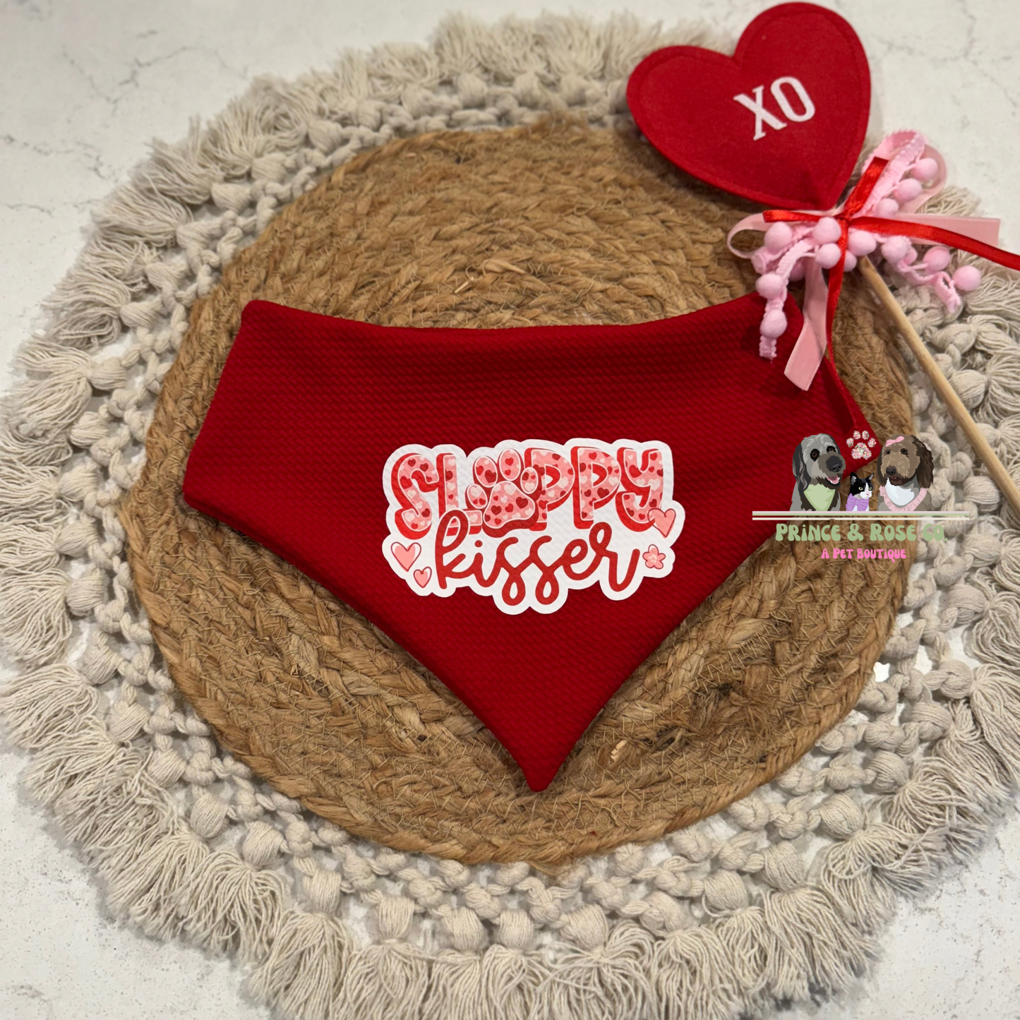 Sloppy Kisser Bandana (Red)