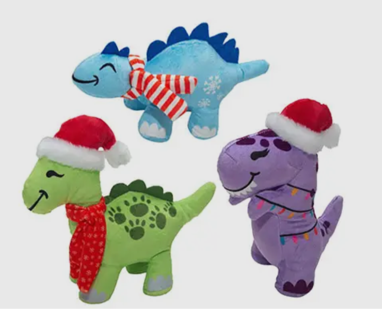 Snugarooz Christmas Dinos Plush 3pk (Small)