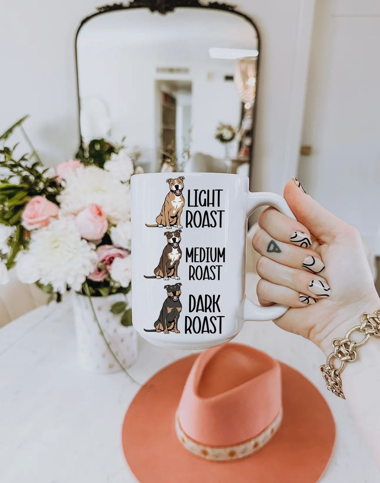 Light, Medium, Dark Roast Pitbull Coffee Mug
