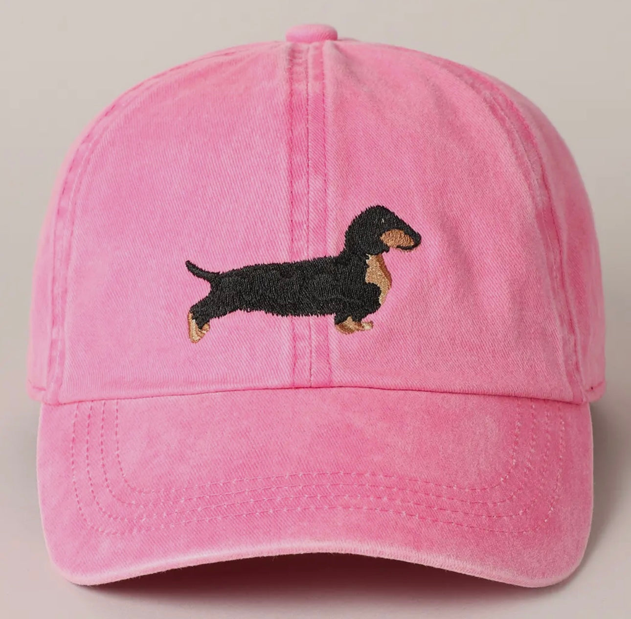 Dachshund Embroidered Baseball Cap