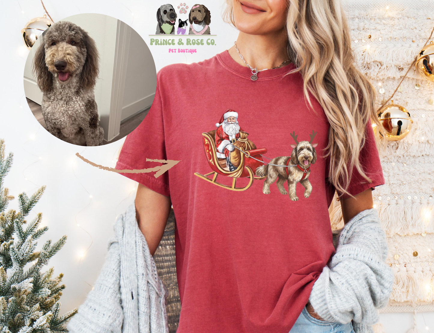Santa's Reindeer CUSTOM T-Shirt