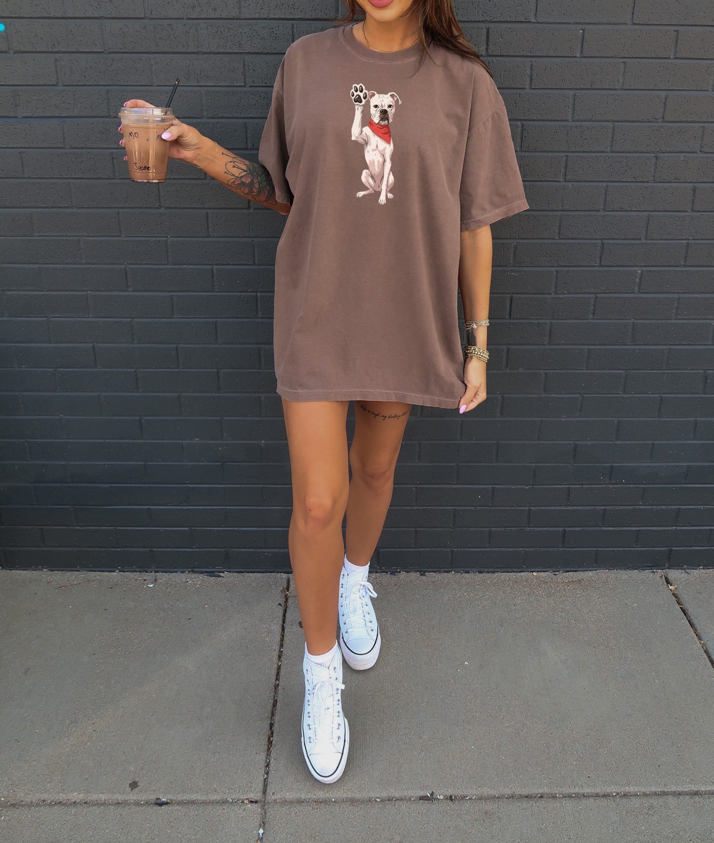 Western White Boxer T-Shirt