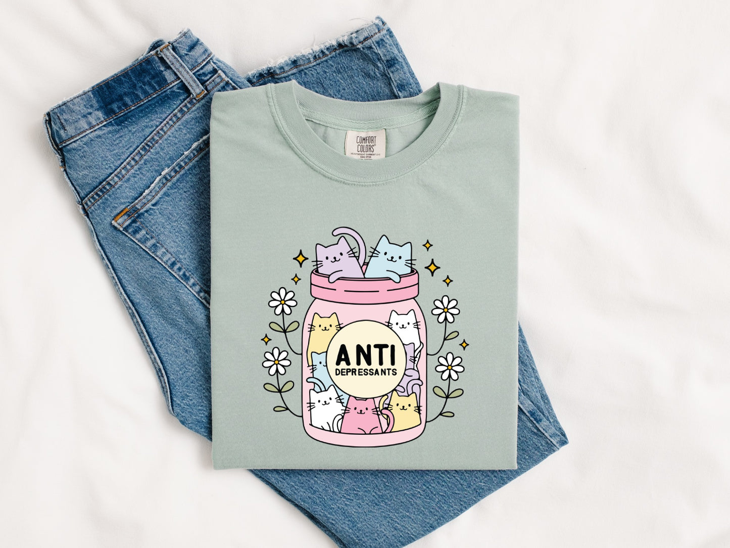 Anti Depressants Jar of Cat's T-Shirt