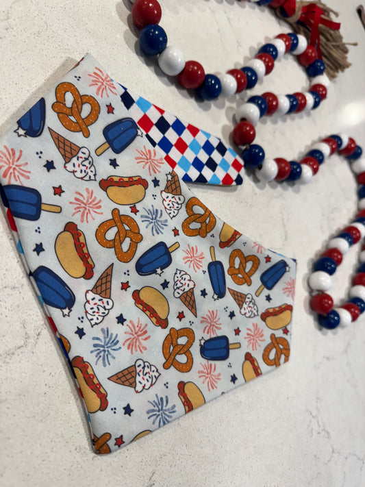 Hot Dog Summer Reversible Bandana