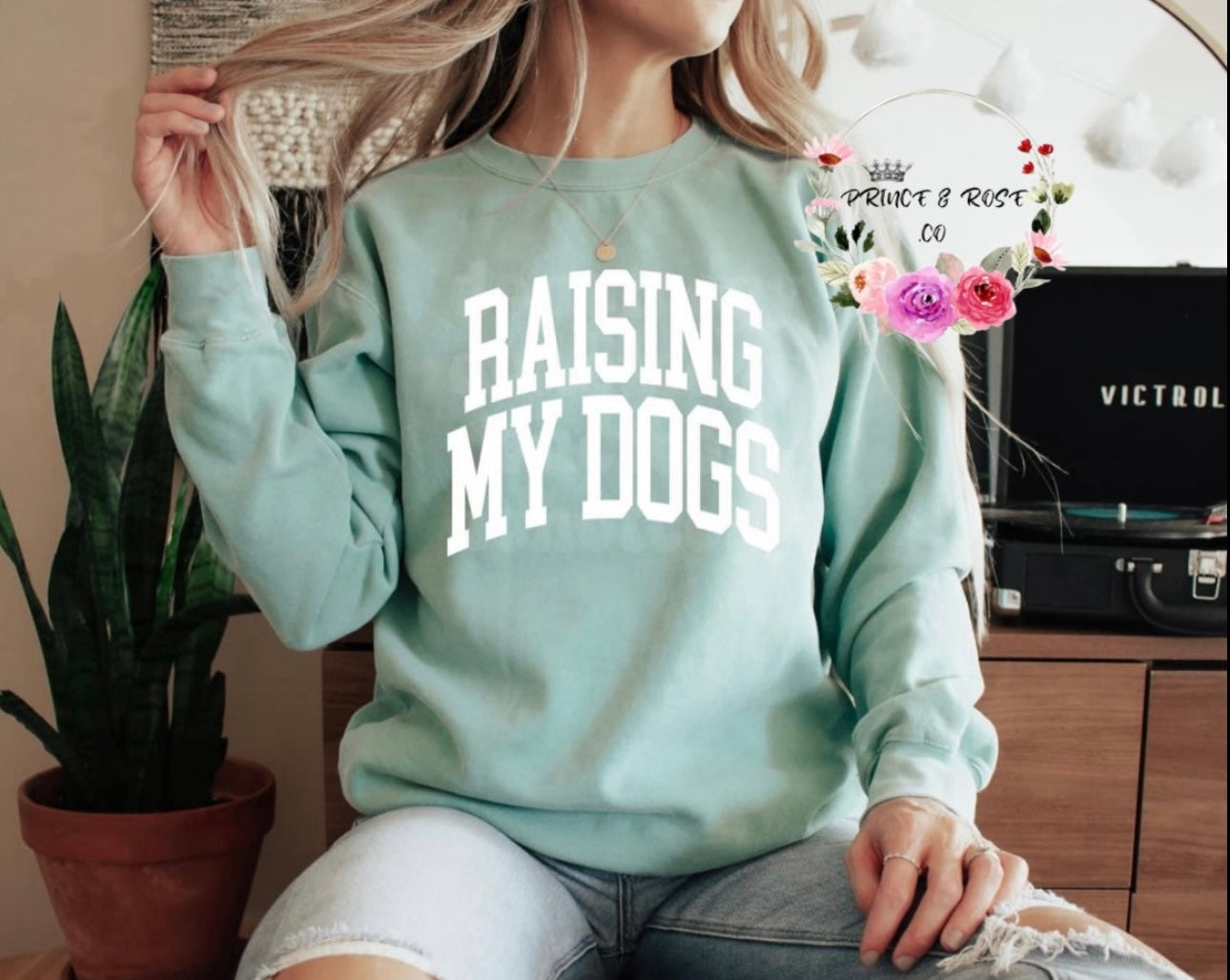 Raising My Dogs Varsity Tshirt