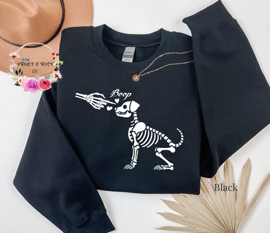 Boop Dog Skeleton Crewneck