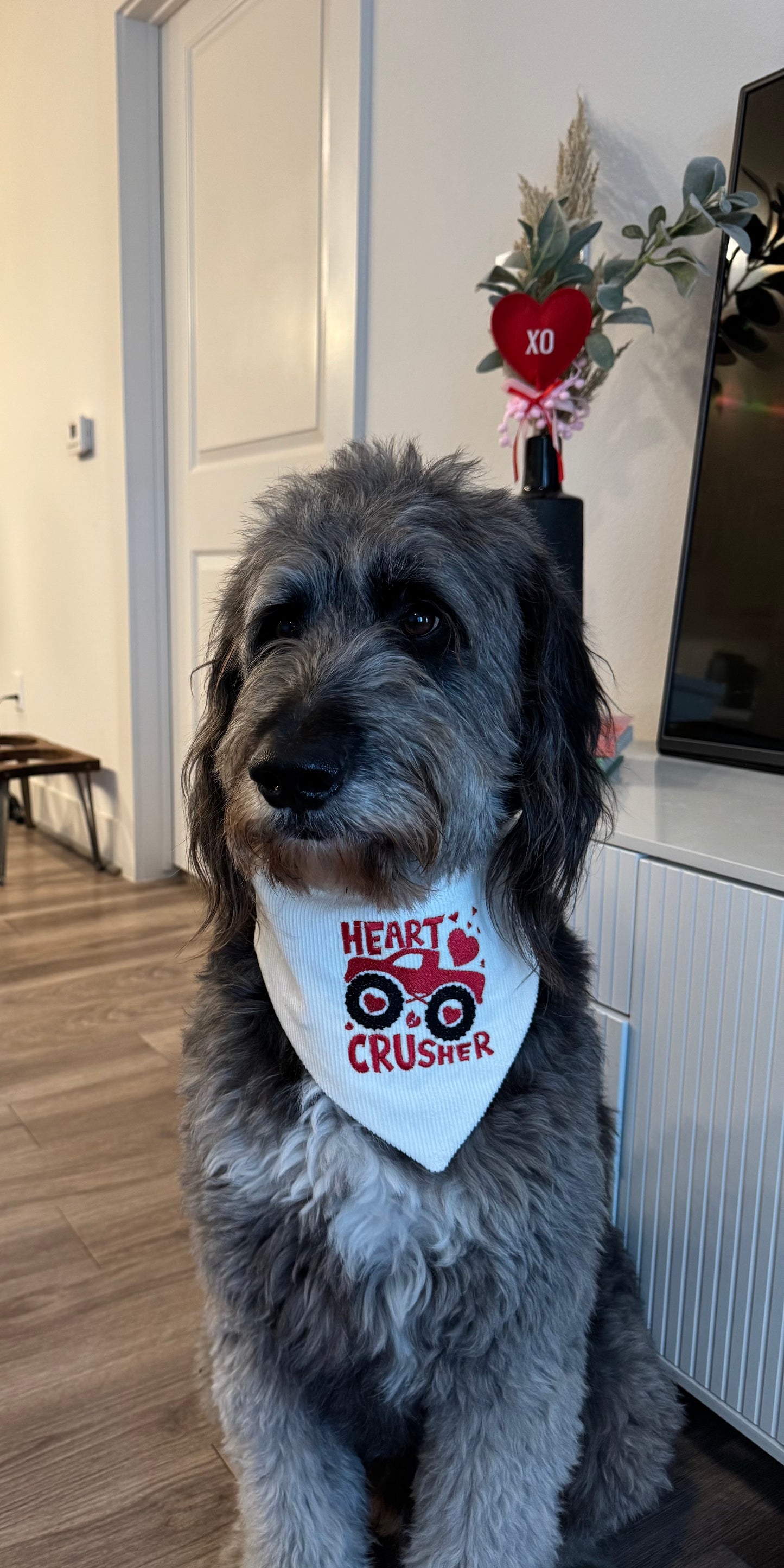 Heart Crusher Embroidered Bandana