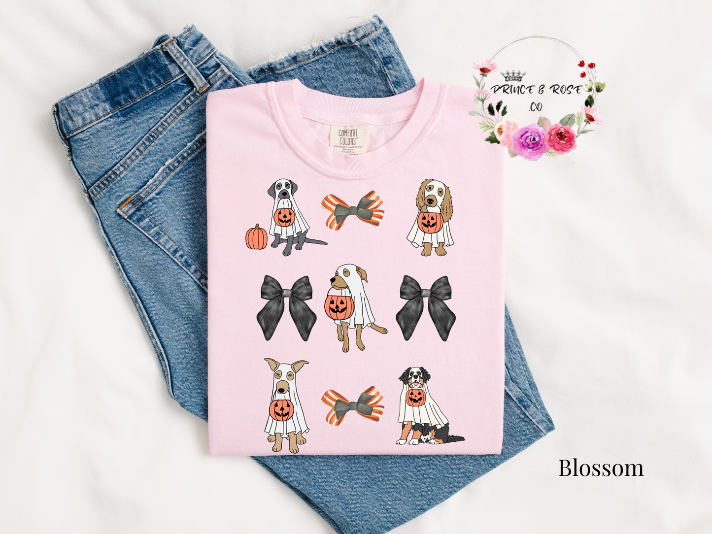 Puppy Halloween Bow T-Shirt