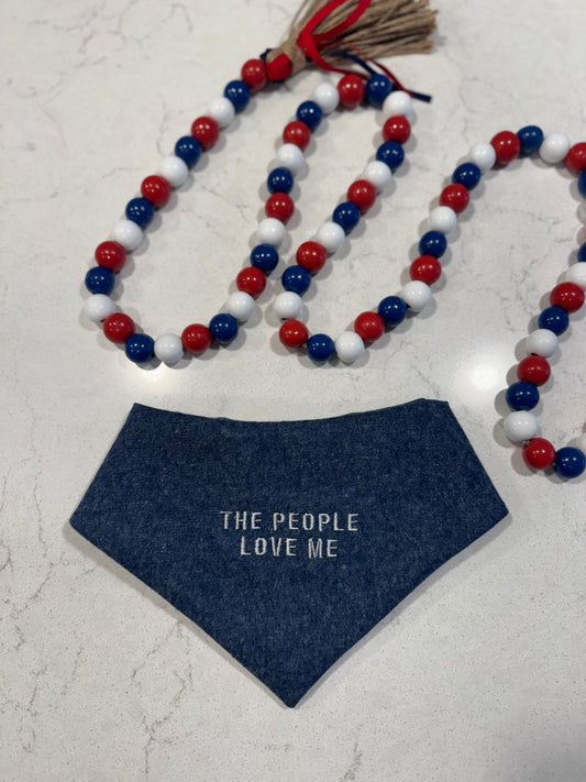 The People Love Me Embroidered Bandana