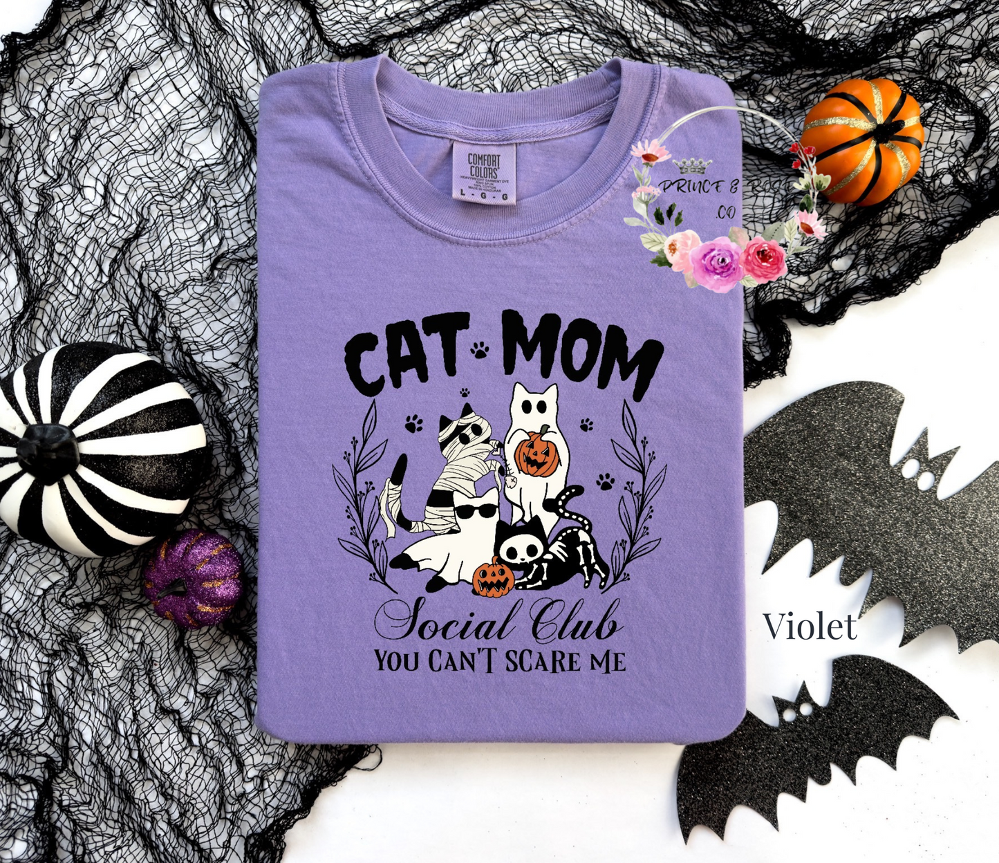 Spooky Cat Mom Social Club T-Shirt