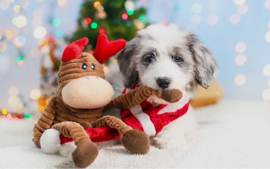 Zippypaws Holiday Crinkle Reindeer (Small)