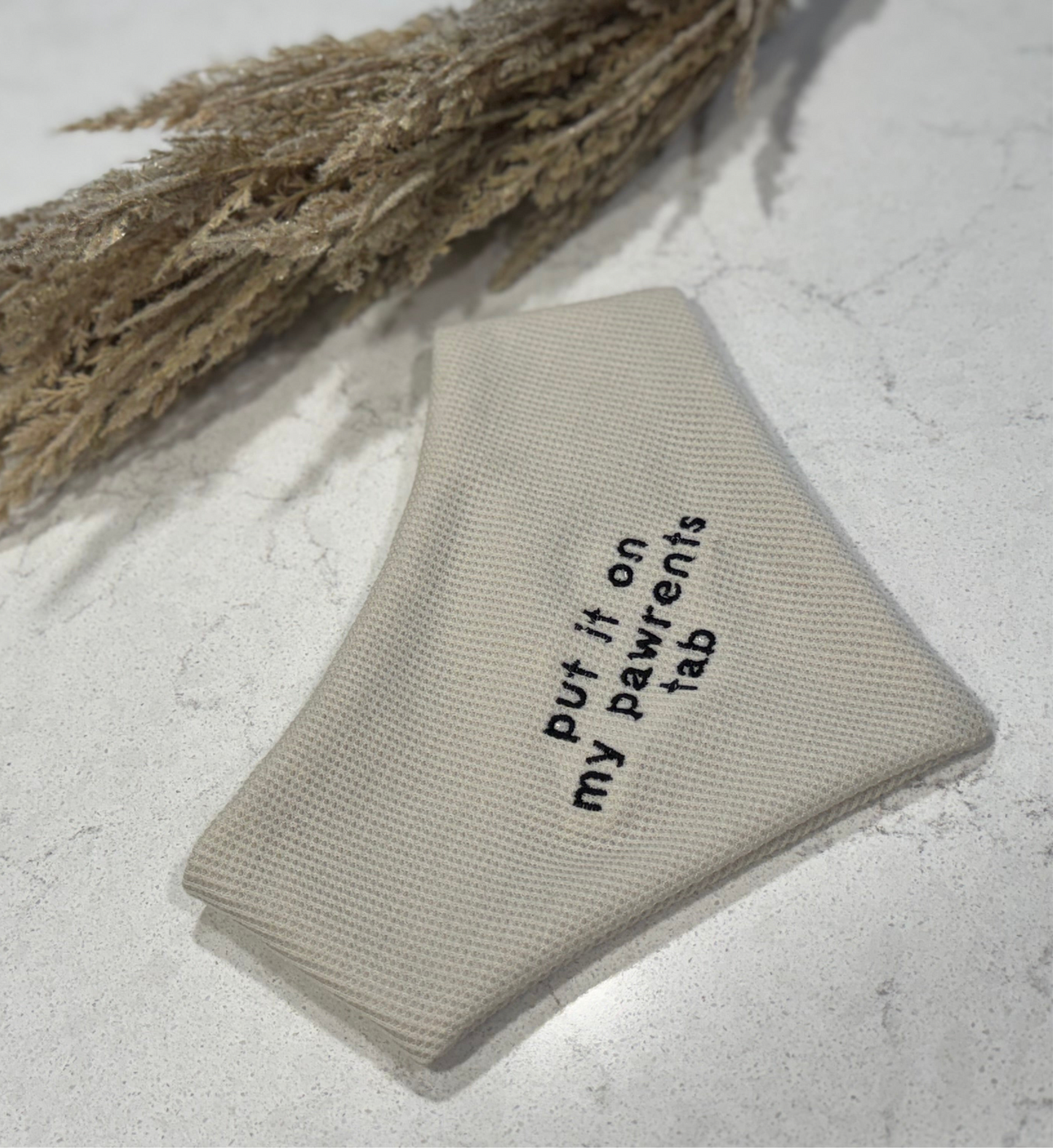 Put it on my Pawrents Tab Embroidered Bandana