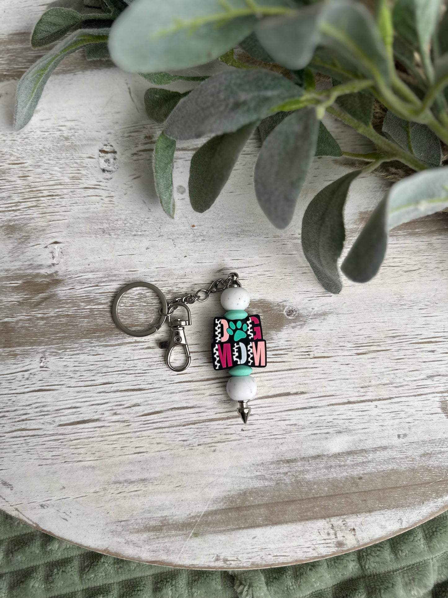 Dog Mom Keychain