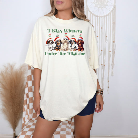 I Kiss Wieners Under the Mistletoe T-Shirt