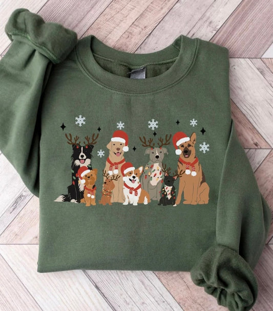 Christmas Dog Crewneck Sweatshirt (2023)