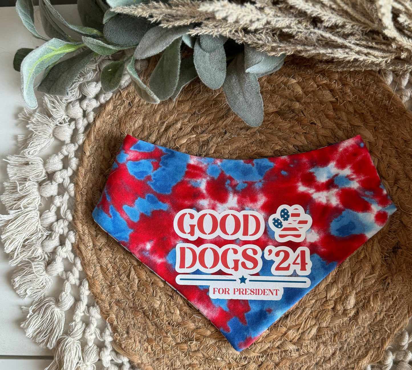 Good Dogs for President Bandana