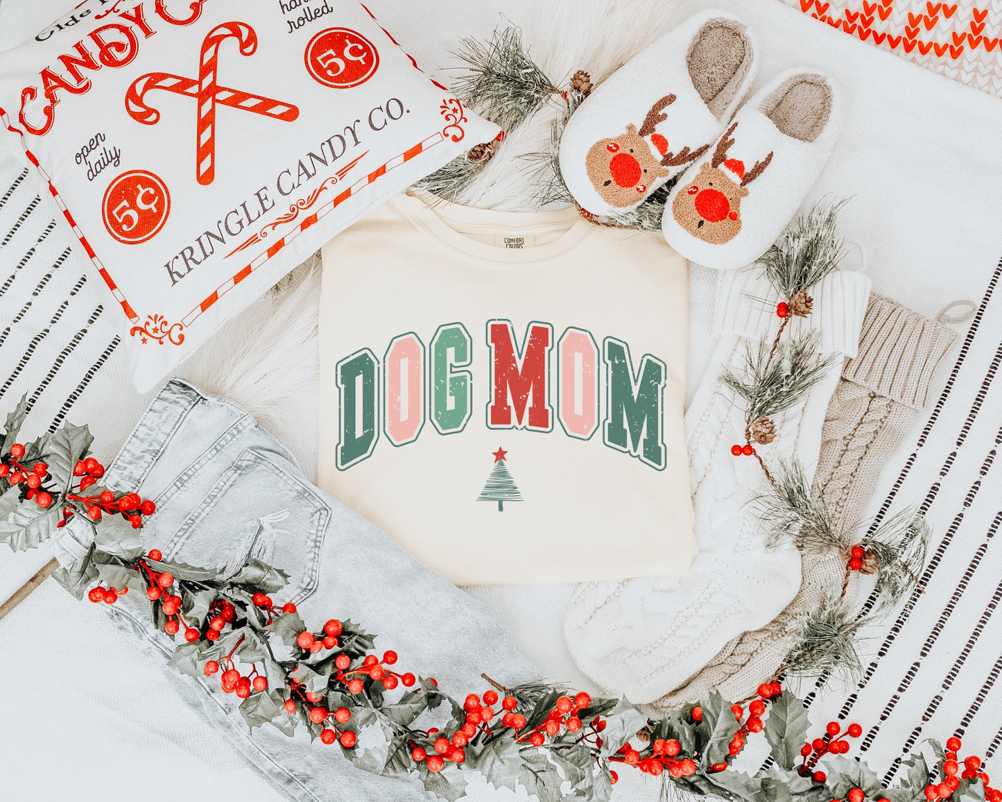 Christmas Dog Mom T-Shirt