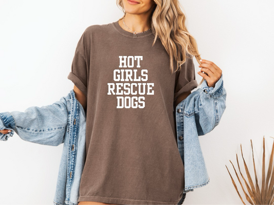 Hot Girls Rescue Dogs T-Shirt