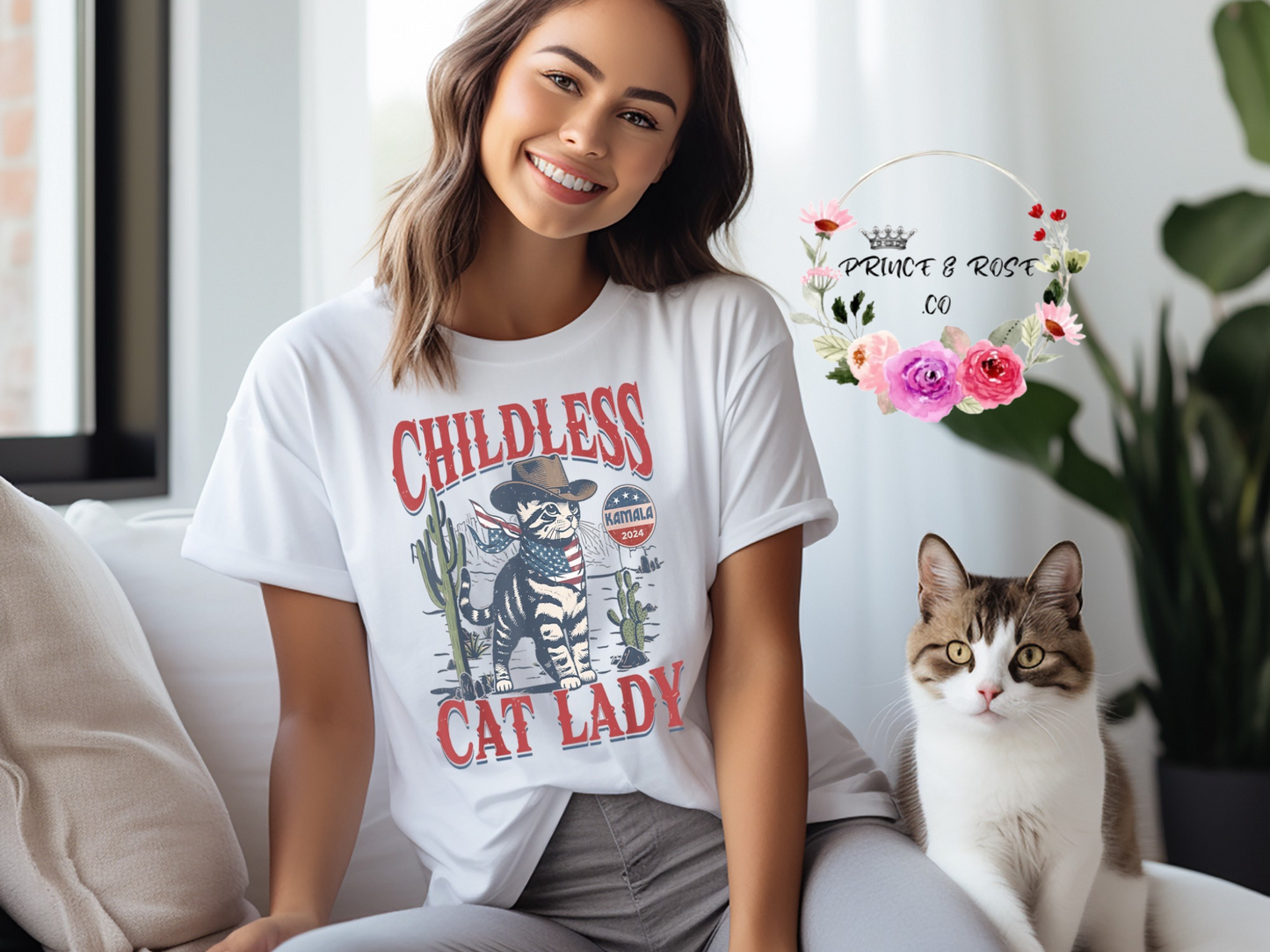 Childless Cat Ladies for Kamala T-Shirt