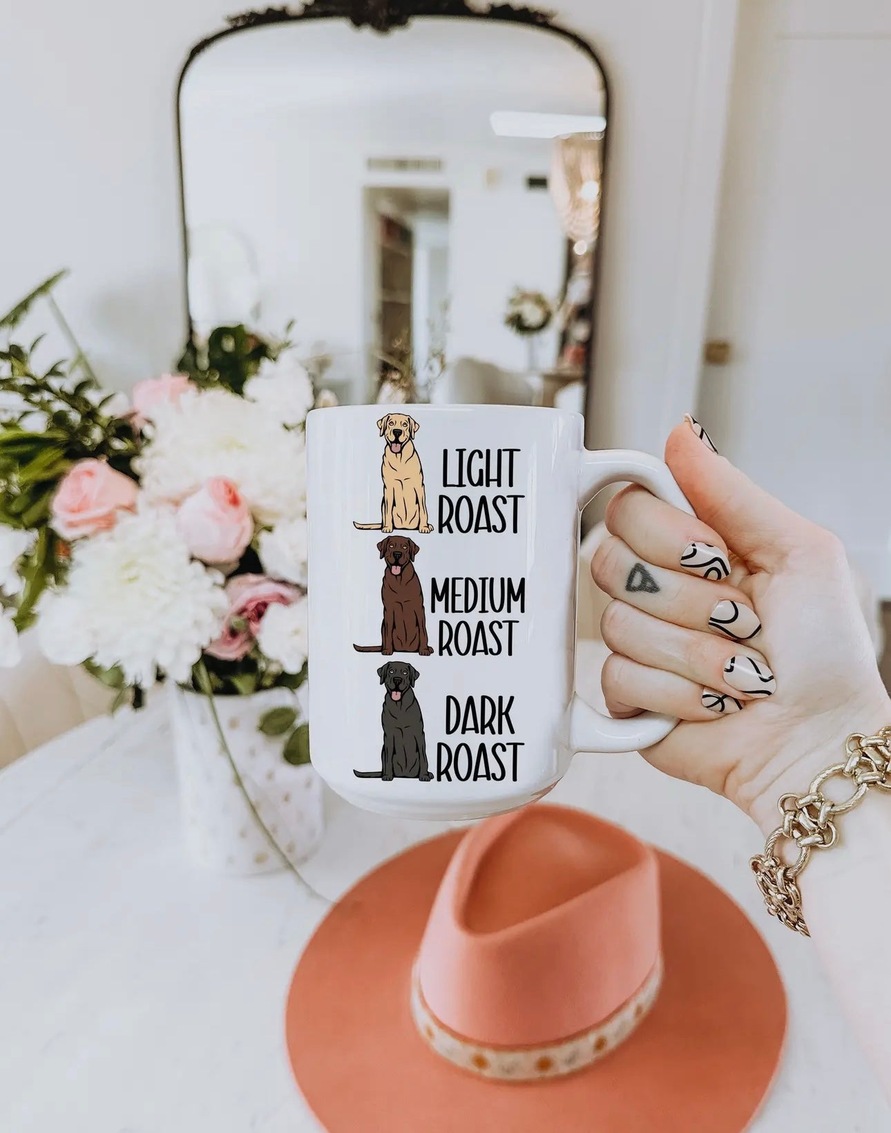 Light, Medium, Dark Roast Lab Coffee Mug