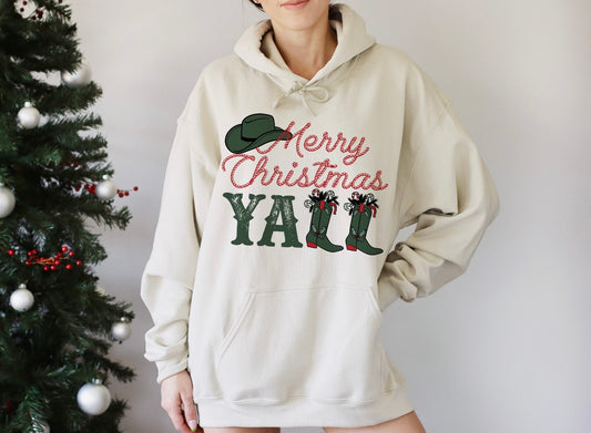 Merry Christmas Y'all Sweatshirt (RTS)