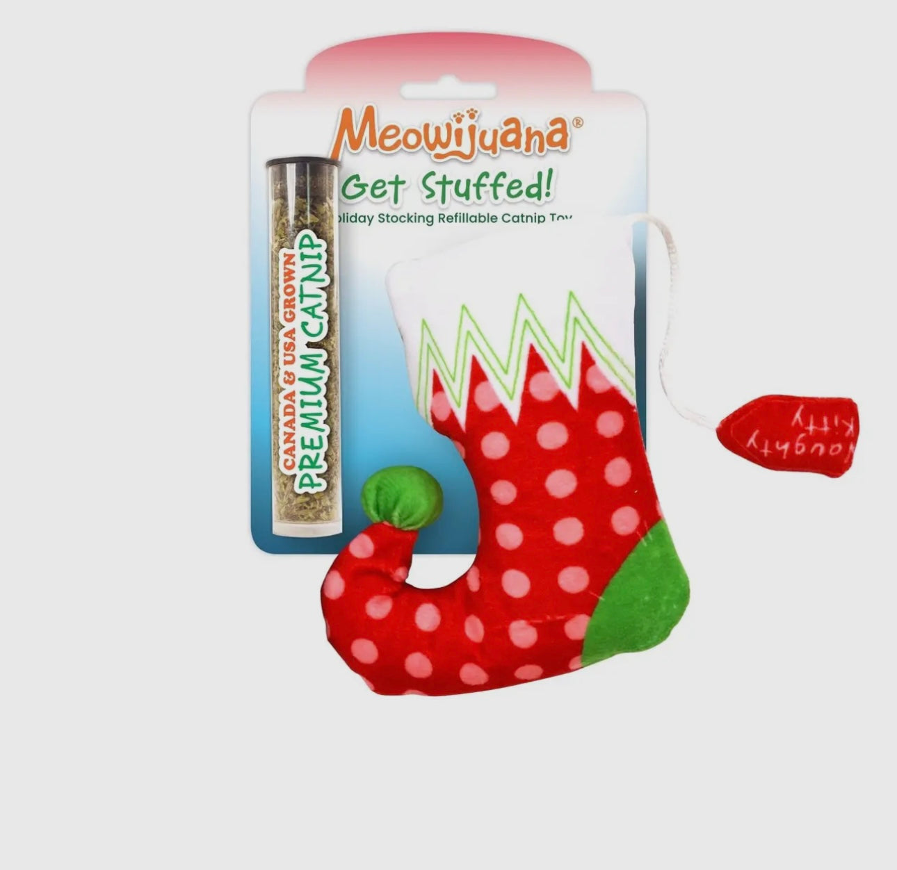 Meowijuana Stocking Fillable Catnip Toy