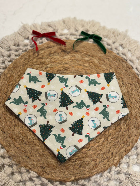 Santa Saurus Bandana