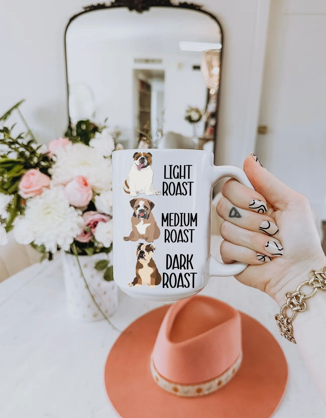 Light, Medium, Dark Roast English Bulldog Coffee Mug