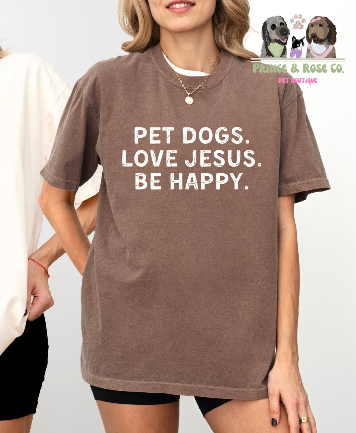 Pet Dogs Love Jesus Be Happy T-Shirt