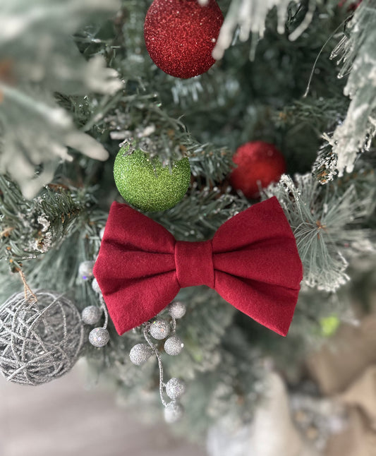 Holiday Red Bow Tie