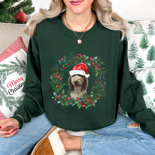 Christmas Wreath CUSTOM Crewneck Sweatshirt