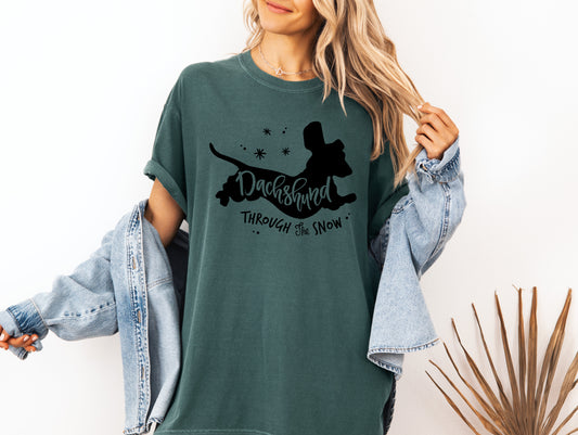 Dachshund Through the Snow T-Shirt