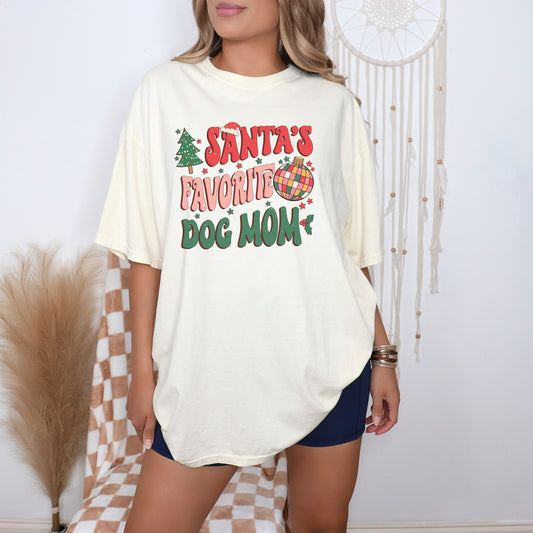 Santa's Favorite Dog Mom T-Shirt