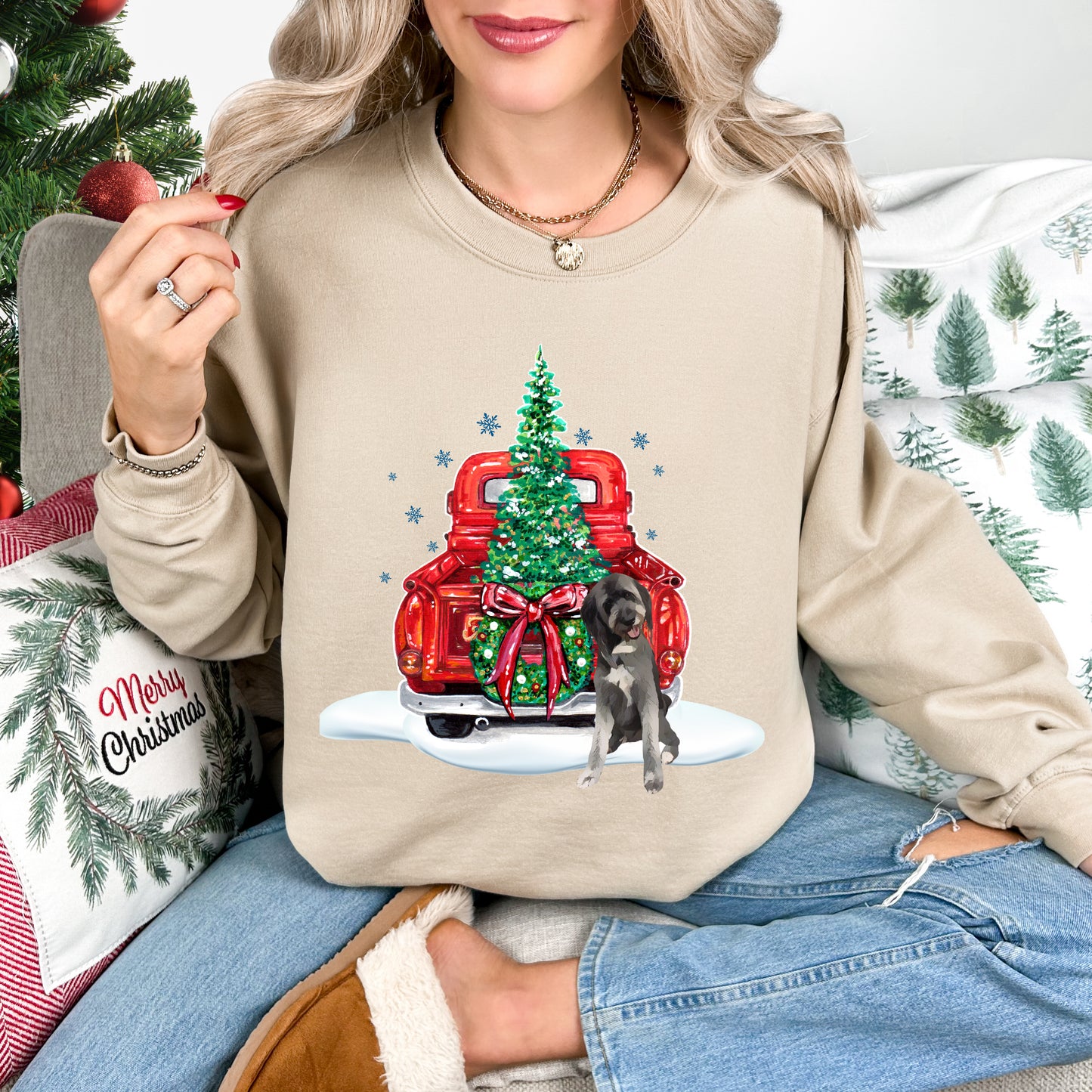 Christmas Truck CUSTOM Crewneck Sweatshirt